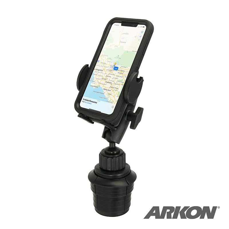 Arkon SM4RM023 Robust Universal Car Cup Holder Phone Mount for iPhone XS, XR, 8, 7 Plus (sku 50506) - BuyBits Ltd UK