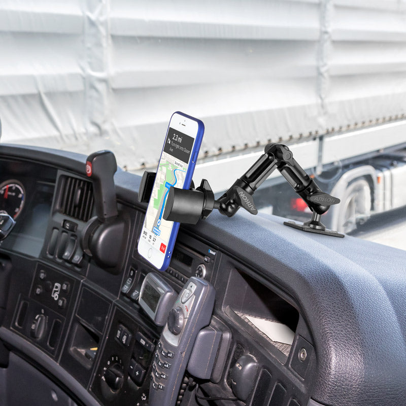 Arkon RVHD6 RoadVise Heavy-Duty Multi-Angle Phone Mount - 4-Hole AMPS Compatible (sku 58505)