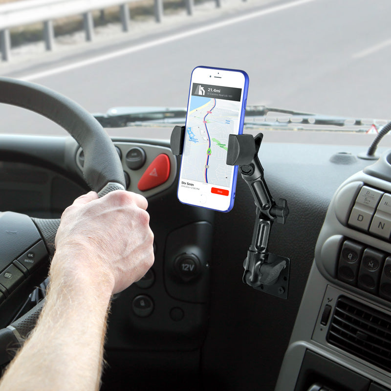 Arkon RVHD6 RoadVise Heavy-Duty Multi-Angle Phone Mount - 4-Hole AMPS Compatible (sku 58505)