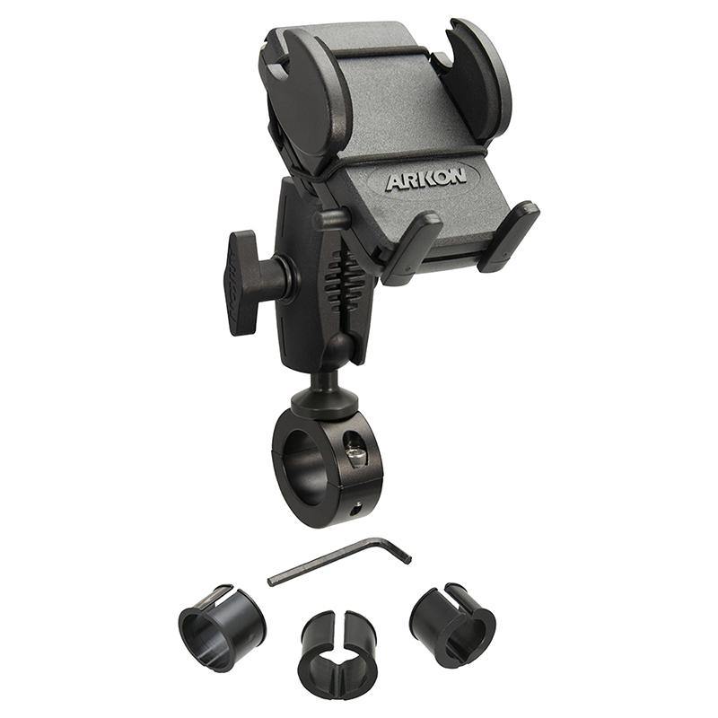 Arkon MC25MM432 Mega Grip Premium Aluminum Motorcycle Handlebar Smartphone Mount (sku 55969) - BuyBits Ltd UK