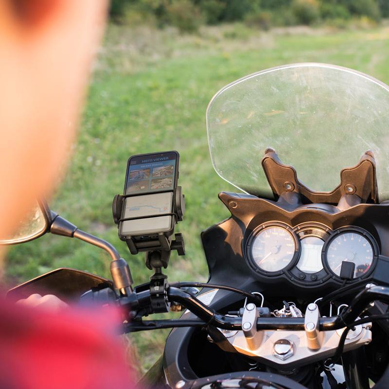 Arkon MC25MM432 Mega Grip Premium Aluminum Motorcycle Handlebar Smartphone Mount (sku 55969) - BuyBits Ltd UK