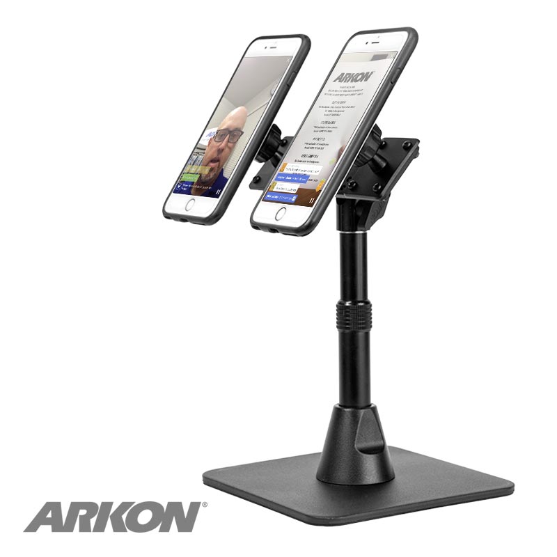 TWBHD82MAG ARKON TW Broadcaster Dual Phone Magnetic Mount Desk Stand (sku 33000)