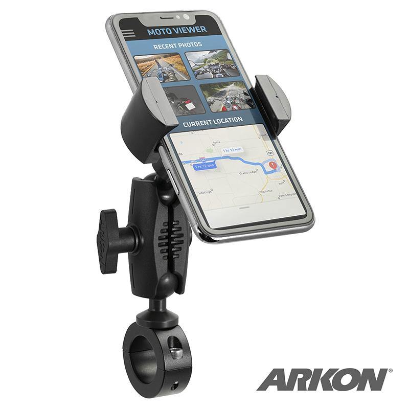 Arkon RVMC25MM RoadVise 25mm Robust Aluminum Motorcycle Handlebar Phone Mount (sku 55973) - BuyBits Ltd UK