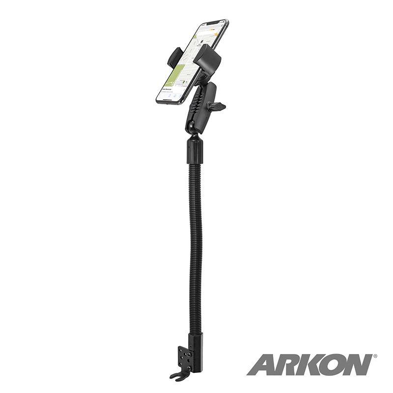 Arkon RVRM8825AL RoadVise Heavy-Duty Seat Rail or Floor Phone Mount for iPhone 11, XS, XR, X, Samsung Galaxy (sku 56047) - BuyBits Ltd UK