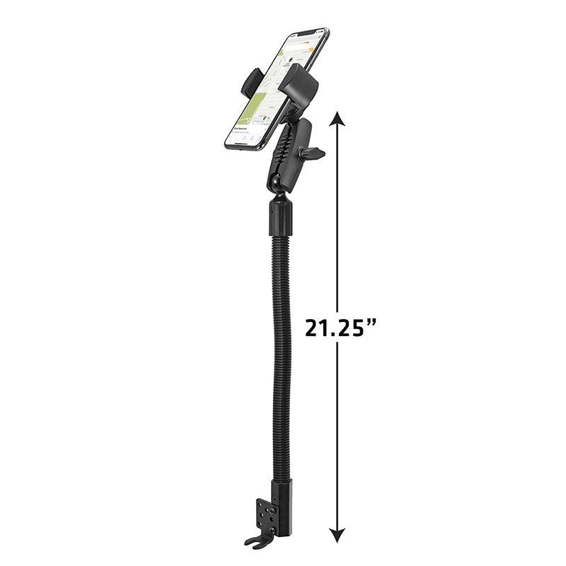 Arkon RVRM8825AL RoadVise Heavy-Duty Seat Rail or Floor Phone Mount for iPhone 11, XS, XR, X, Samsung Galaxy (sku 56047) - BuyBits Ltd UK