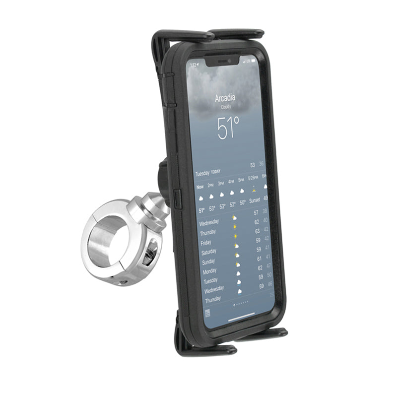 Arkon MC2C632 Slim-Grip Ultra Premium Aluminum Motorcycle Handlebar Phone and Midsize Tablet Mount (sku 59215)