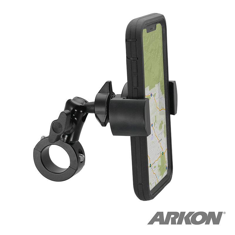 Arkon XLMC4B RoadVise XL Premium Aluminum Motorcycle Handlebar Phone and Midsize Tablet Mount (sku 56022) - BuyBits Ltd UK