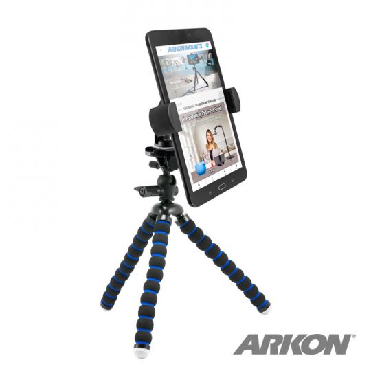 Arkon XLTRIXL 11 inch Tripod Mount with RoadVise XL Phone and Midsize Tablet Holder for Live Streaming (37202)