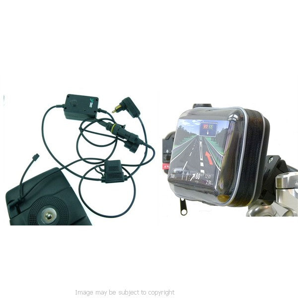 DIN Hella Powered Satnav Motorcycle GPS Mount Holder for TomTom START 25 (SKU 19754)