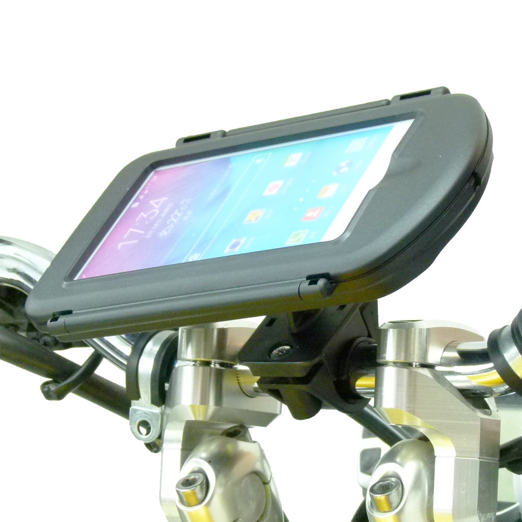 Motorcycle Handlebar Mount &amp; Waterproof Case for Samsung Galaxy Note 4 (sku 30291)