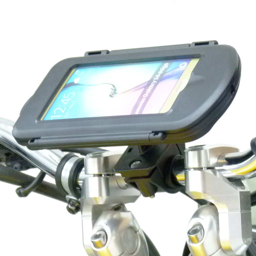Motorcycle Handlebar Mount &amp; Waterproof Case for Samsung Galaxy S6 Edge (sku 31349)