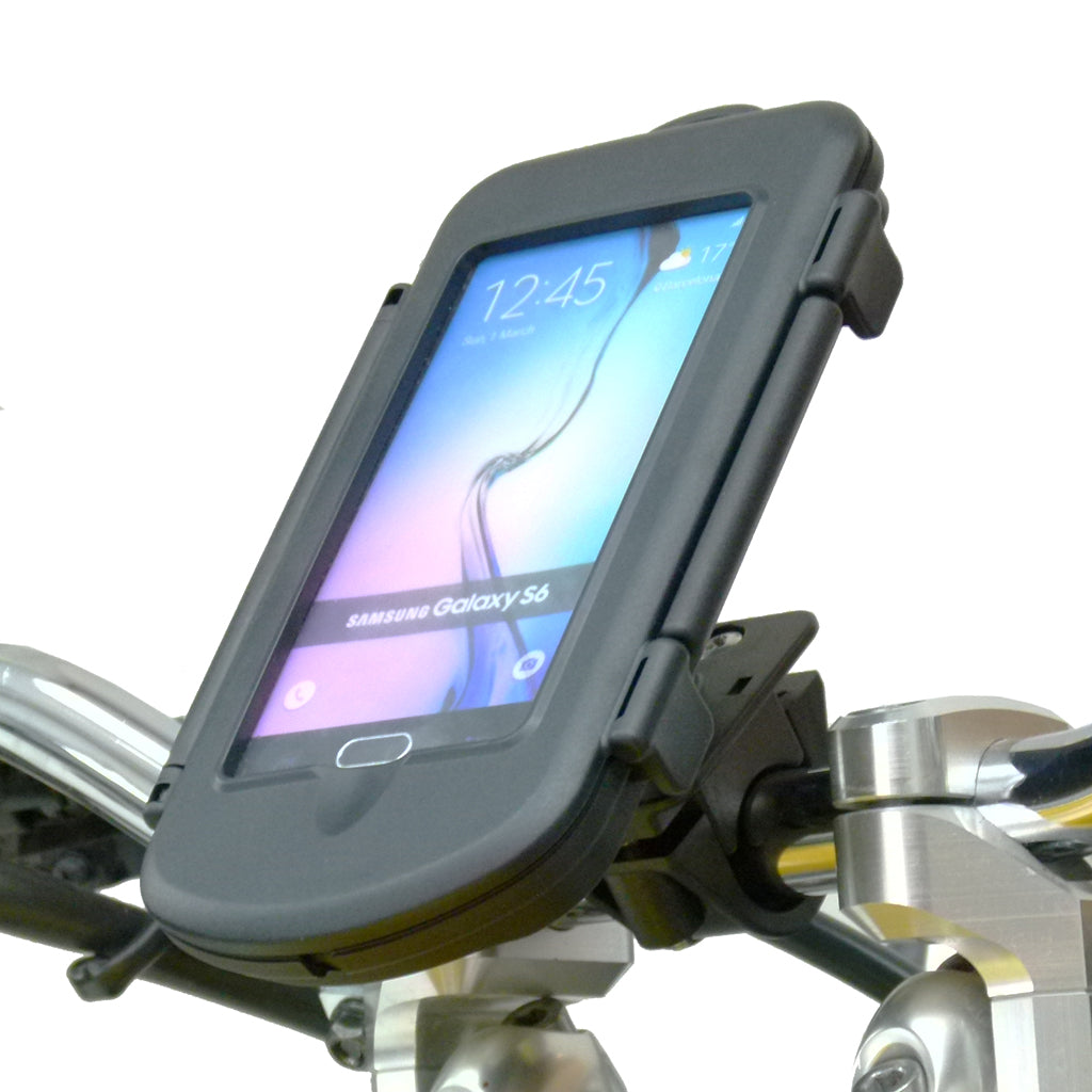 Motorcycle Handlebar Mount &amp; Waterproof Case for Samsung Galaxy S6 (sku 31306)