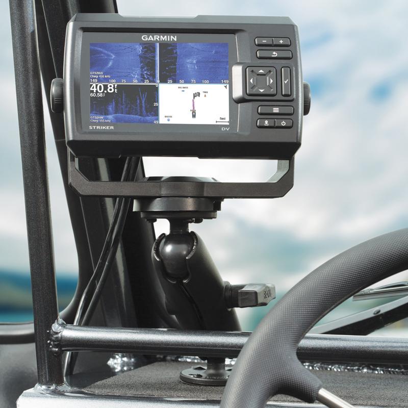 RAM Double Ball Mount with Garmin Fishfinder Hardware (RAM-101-G4) (sku 54466) - BuyBits Ltd UK