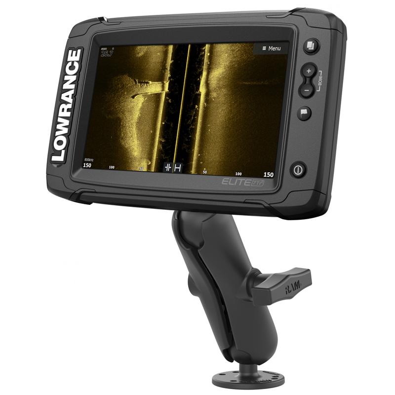 RAM Double Ball Mount for Lowrance Elite-5 &amp; Elite-7 Ti (RAM-101-LO11) (sku 54467) - BuyBits Ltd UK
