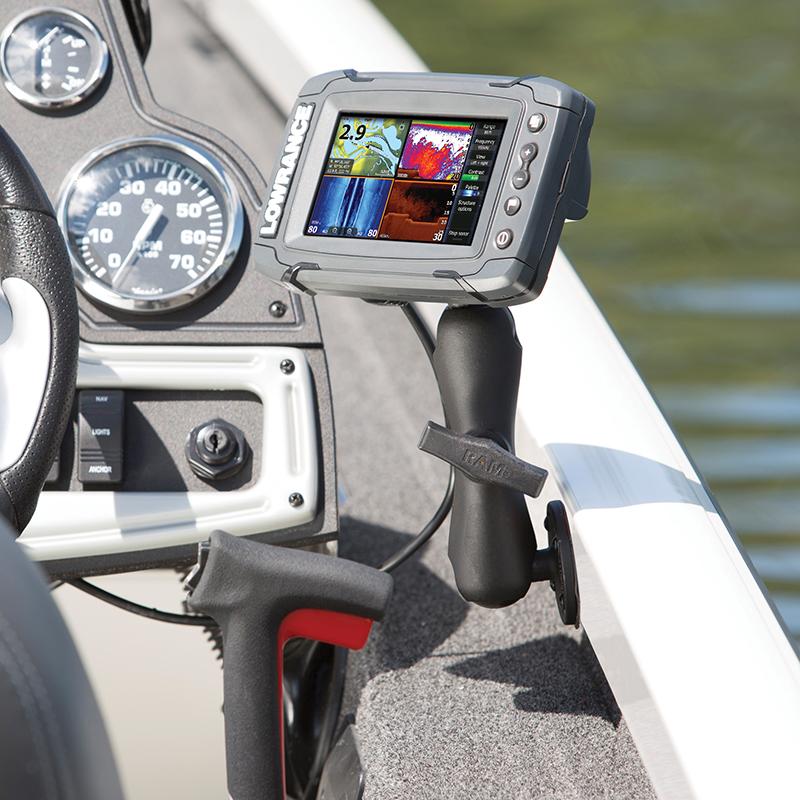 RAM Double Ball Mount for Lowrance Elite-5 &amp; Elite-7 Ti (RAM-101-LO11) (sku 54467) - BuyBits Ltd UK