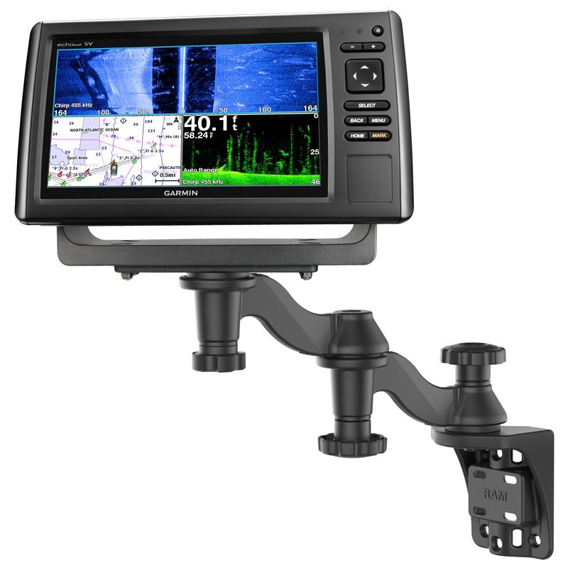 RAM Vertical 12" Swing Arm Mount for Fishfinders &amp; Plotters (RAM-109V-1U) (sku 54806) - BuyBits Ltd UK