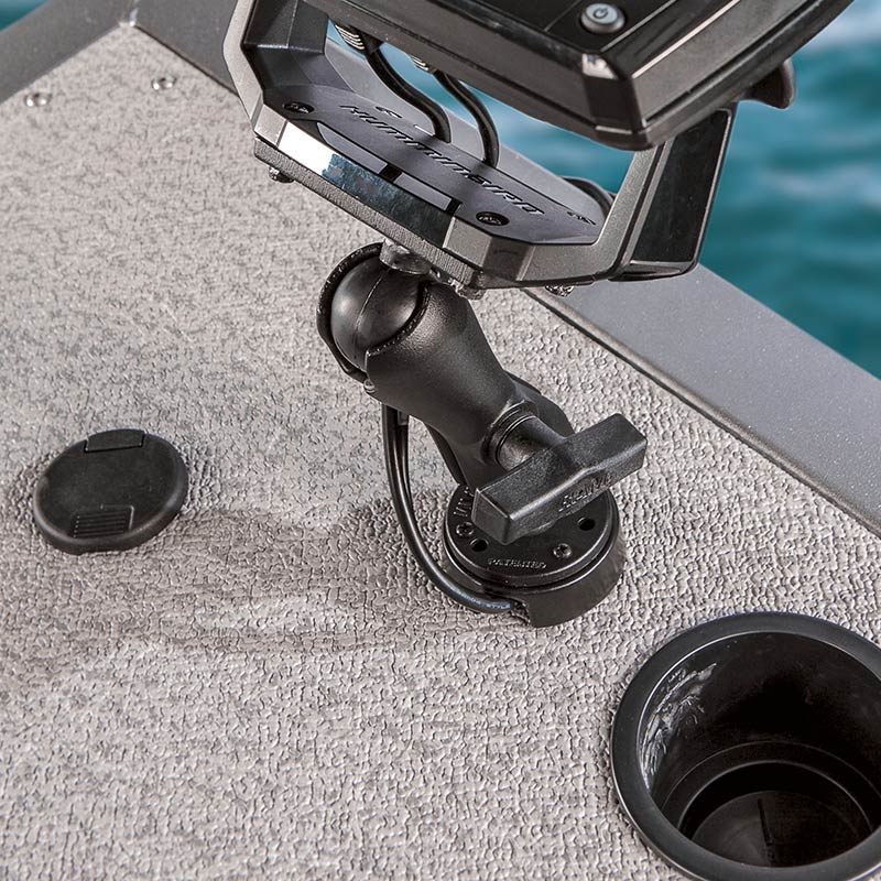RAM Drill-Down Marine Electronic Mount with Cable Manager (RAM-111-403U) (sku 54805) - BuyBits Ltd UK