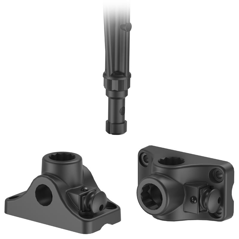 RAM ROD Fishing Rod Holder with Plunger Bulkhead Base (RAM-114-BMP) (sku 54673) - BuyBits Ltd UK