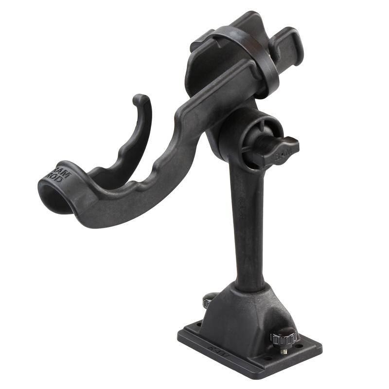 RAM ROD Fishing Rod Holder with Deck and Track Mounting Base (RAM-114-BMP) (sku 54674) - BuyBits Ltd UK