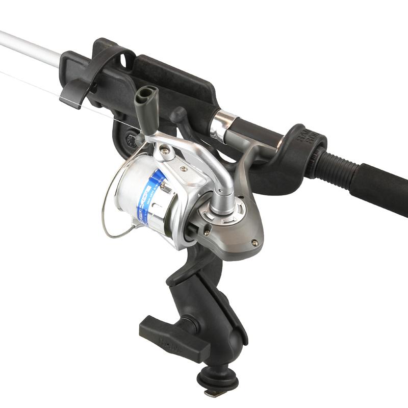 RAM ROD Fishing Rod Holder with Revolution RAM Track Ball Mount (RAM-114-RB-TRA1U) (sku 53764) - BuyBits Ltd UK