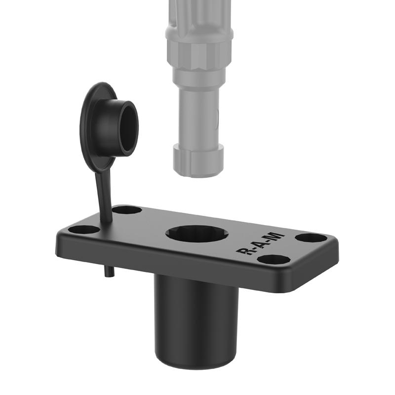 RAM ROD Flush Spline Post Base (RAM-114FMU) (sku 54831) - BuyBits Ltd UK