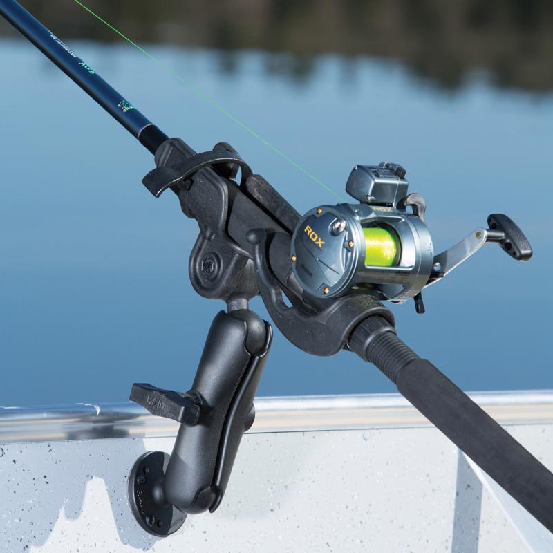 RAM ROD Fishing Rod Double Ball Mount (RAM-117U) (sku 54686) - BuyBits Ltd UK