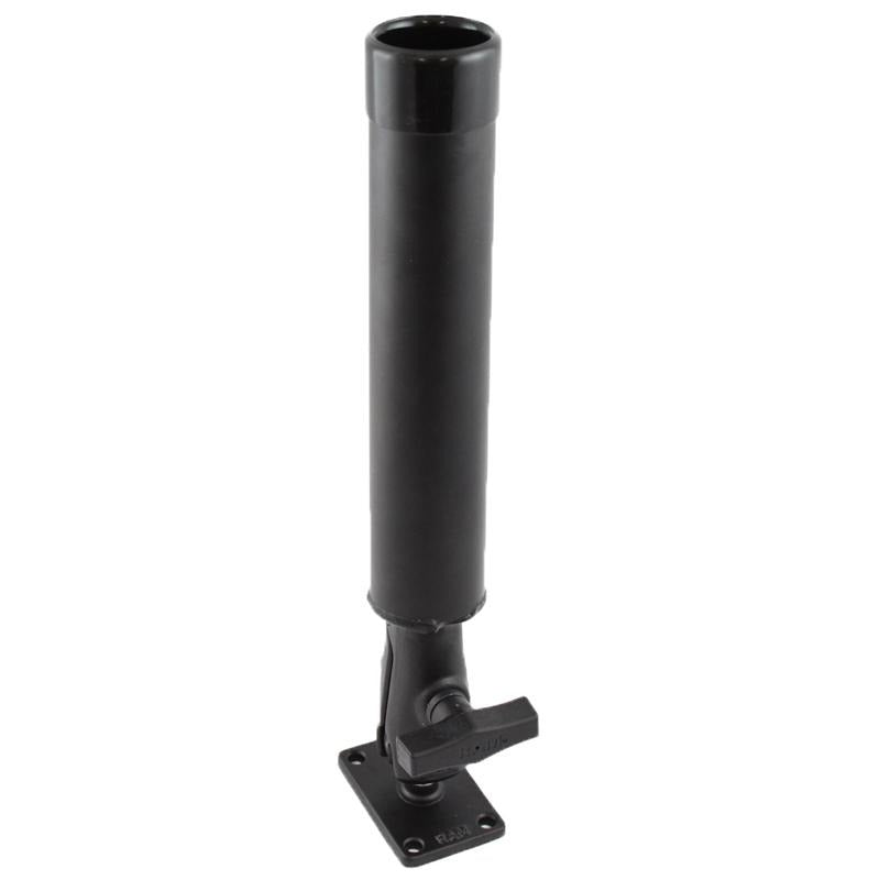 RAM Tube Fishing Rod Holder with Rectangular Ball Base (RAM-119-23U) (sku 54690) - BuyBits Ltd UK