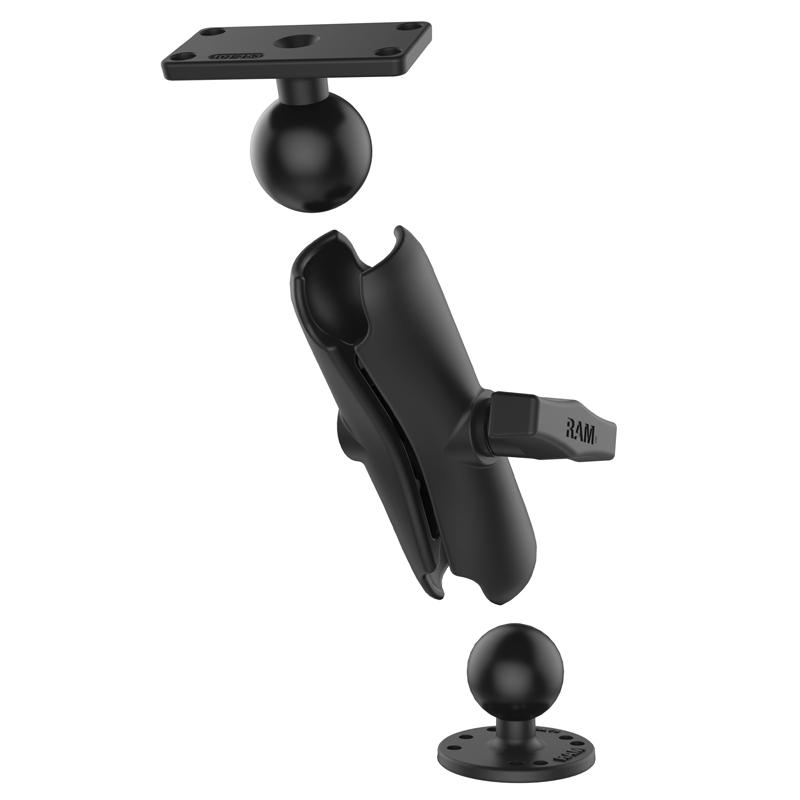 RAM Drill-Down Double Ball Mount for Humminbird Helix 5 (RAM-202-153-202UB) (sku 54472) - BuyBits Ltd UK