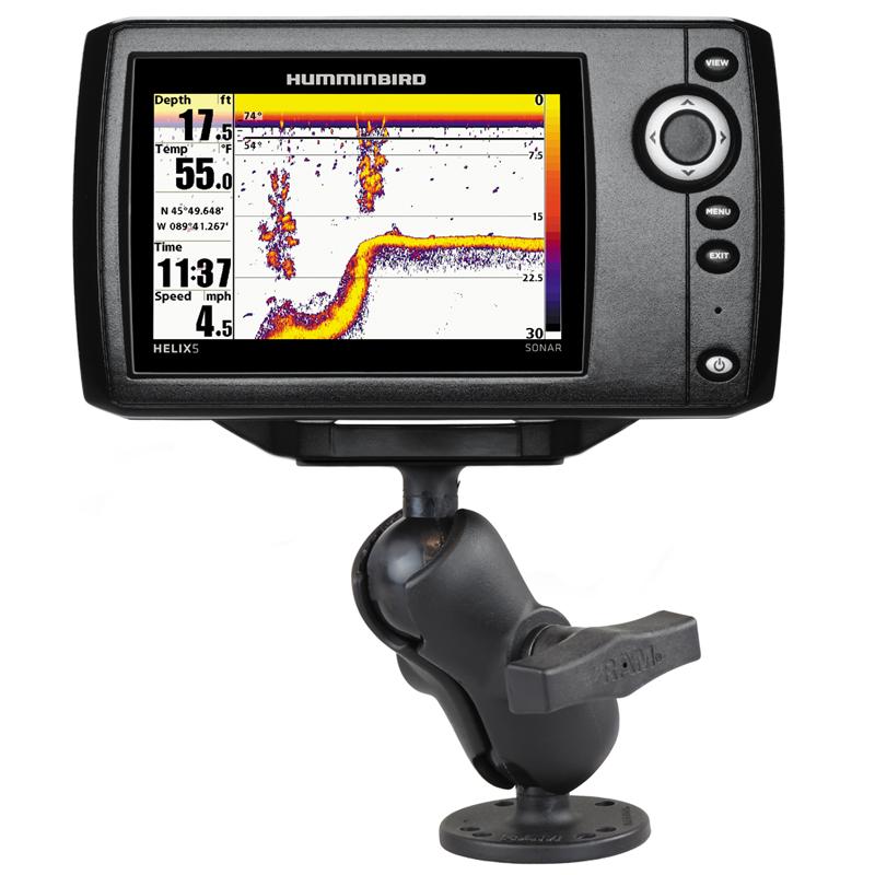 RAM Drill-Down Double Ball Mount for Humminbird Helix 5 (RAM-202-153-B-202U) (sku 54474) - BuyBits Ltd UK