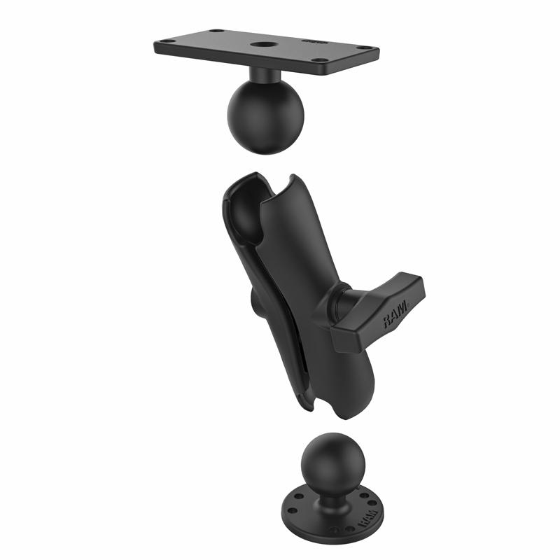 RAM Drill-Down Double Ball Mount for Humminbird Helix 7 (RAM-202-24-B-202U) (sku 54470) - BuyBits Ltd UK