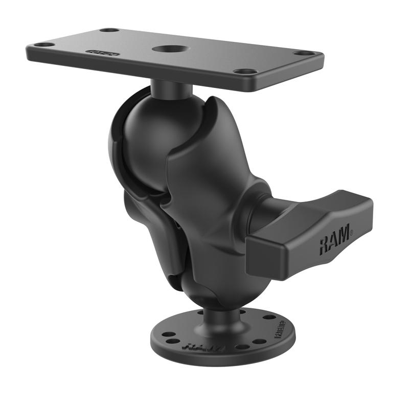 RAM Drill-Down Double Ball Mount for Humminbird Helix 7 (RAM-202-24-B-202U) (sku 54470) - BuyBits Ltd UK