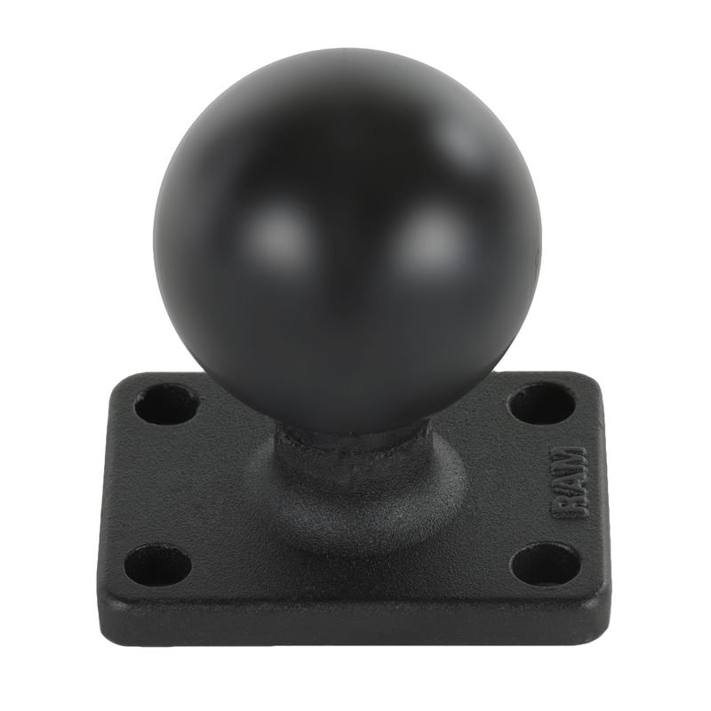 RAM Ball Base with 1" x 2" 4-Hole Pattern (RAM-202U-1525) (sku 55084) - BuyBits Ltd UK