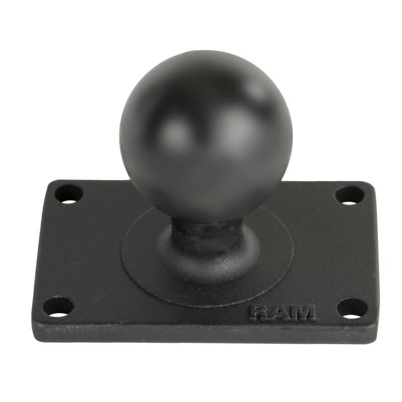 RAM Rectangular Ball Base with 1.5" x 2.5" 4-Hole Pattern (RAM-202U-23) (sku 55072) - BuyBits Ltd UK