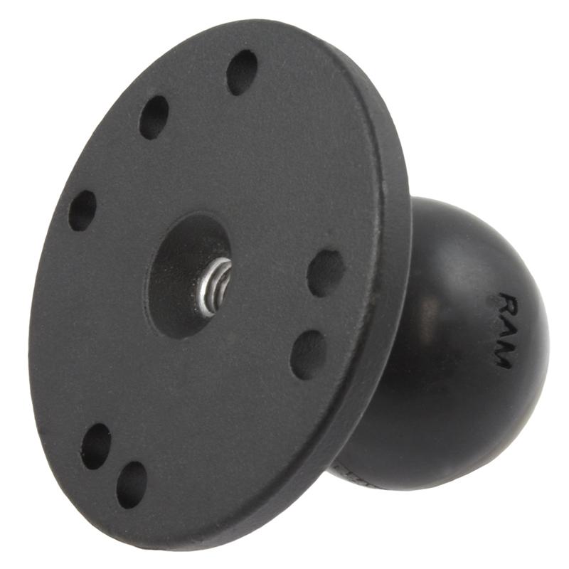 RAM Round Plate with Ball &amp; 5-16"-18 Threaded Hole (RAM-202U-MT1) (sku 55082) - BuyBits Ltd UK