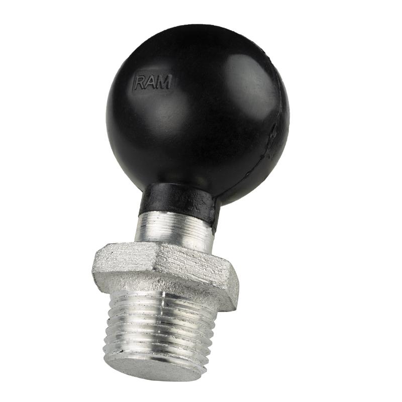 RAM Ball Base with 1-2" NPT Male Threaded Post (RAM-207U) (sku 55108) - BuyBits Ltd UK