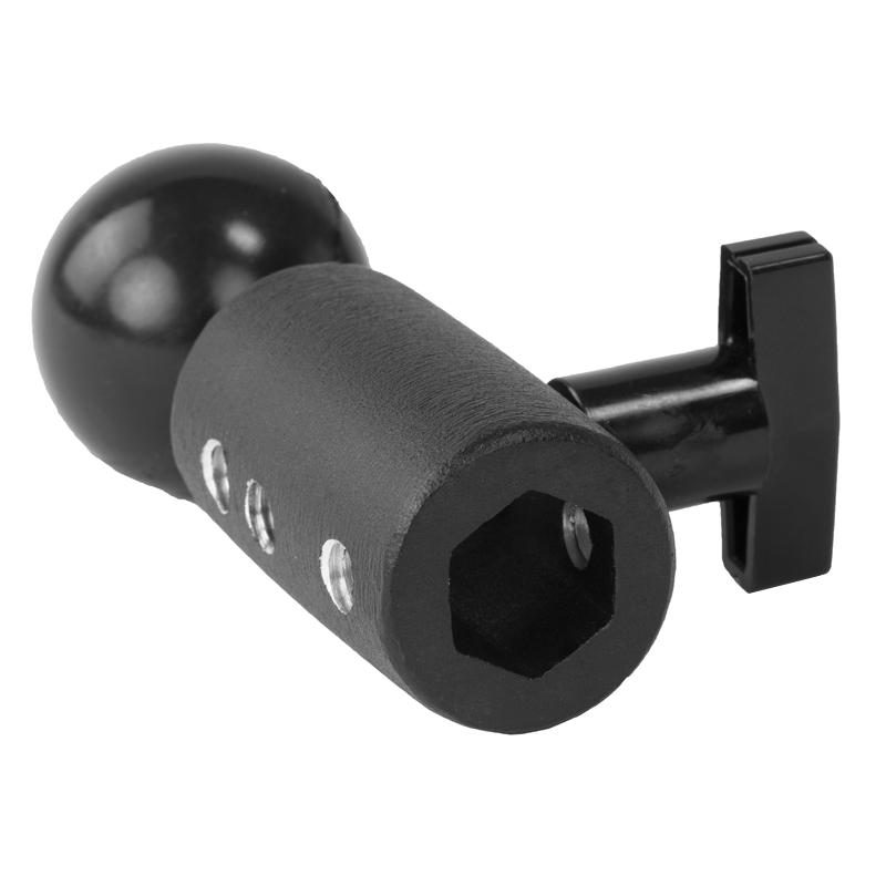 RAM Ball Base with Hex Hole for Photo Post (RAM-215U) (sku 53869) - BuyBits Ltd UK