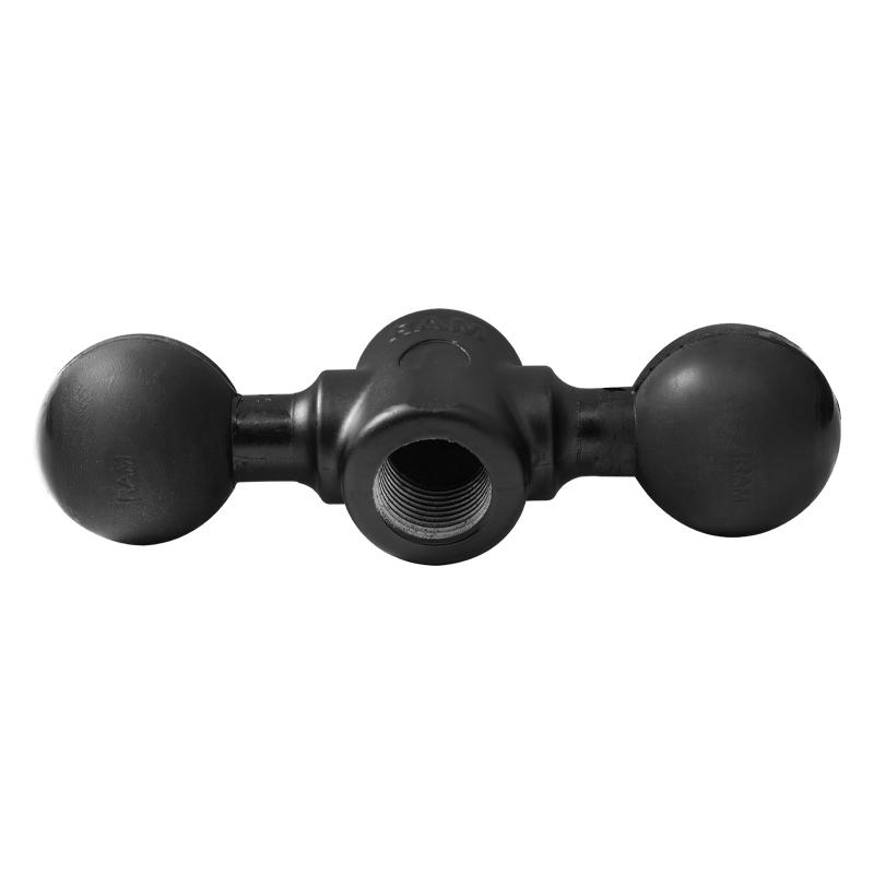 RAM Double Ball Adapter with 1-2" NPT Threaded Hole (RAM-217-3U) (sku 55083) - BuyBits Ltd UK