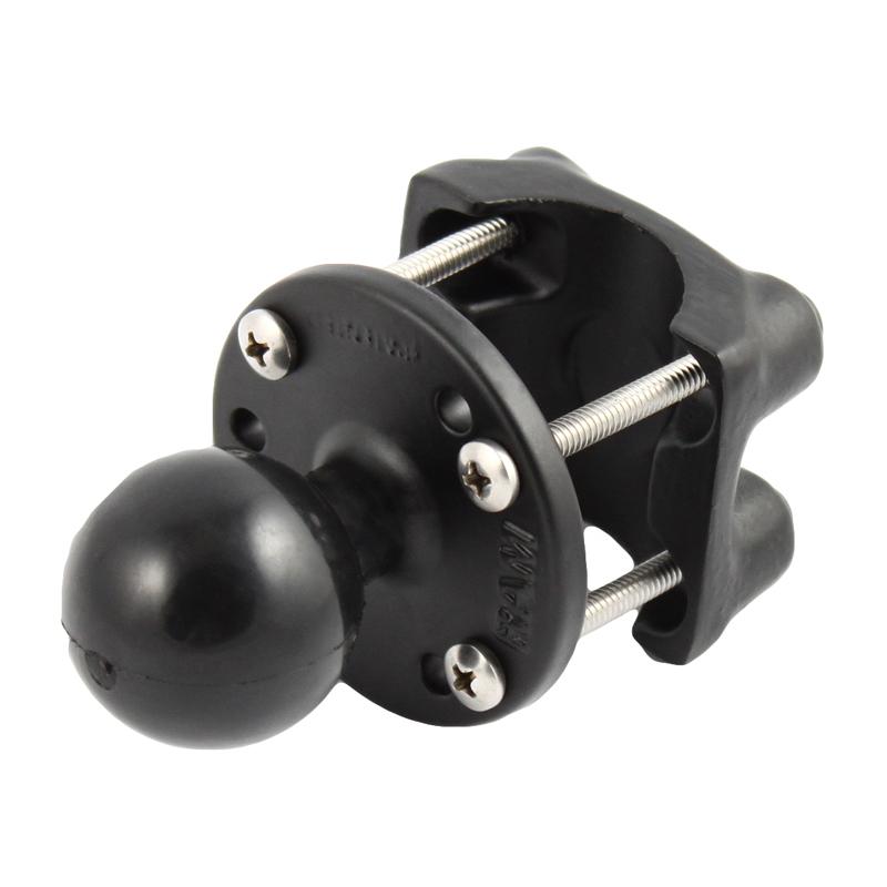 RAM Half Rail Clamp Ball Base for 1"-1.25" Rails (RAM-220U) (sku 55118) - BuyBits Ltd UK