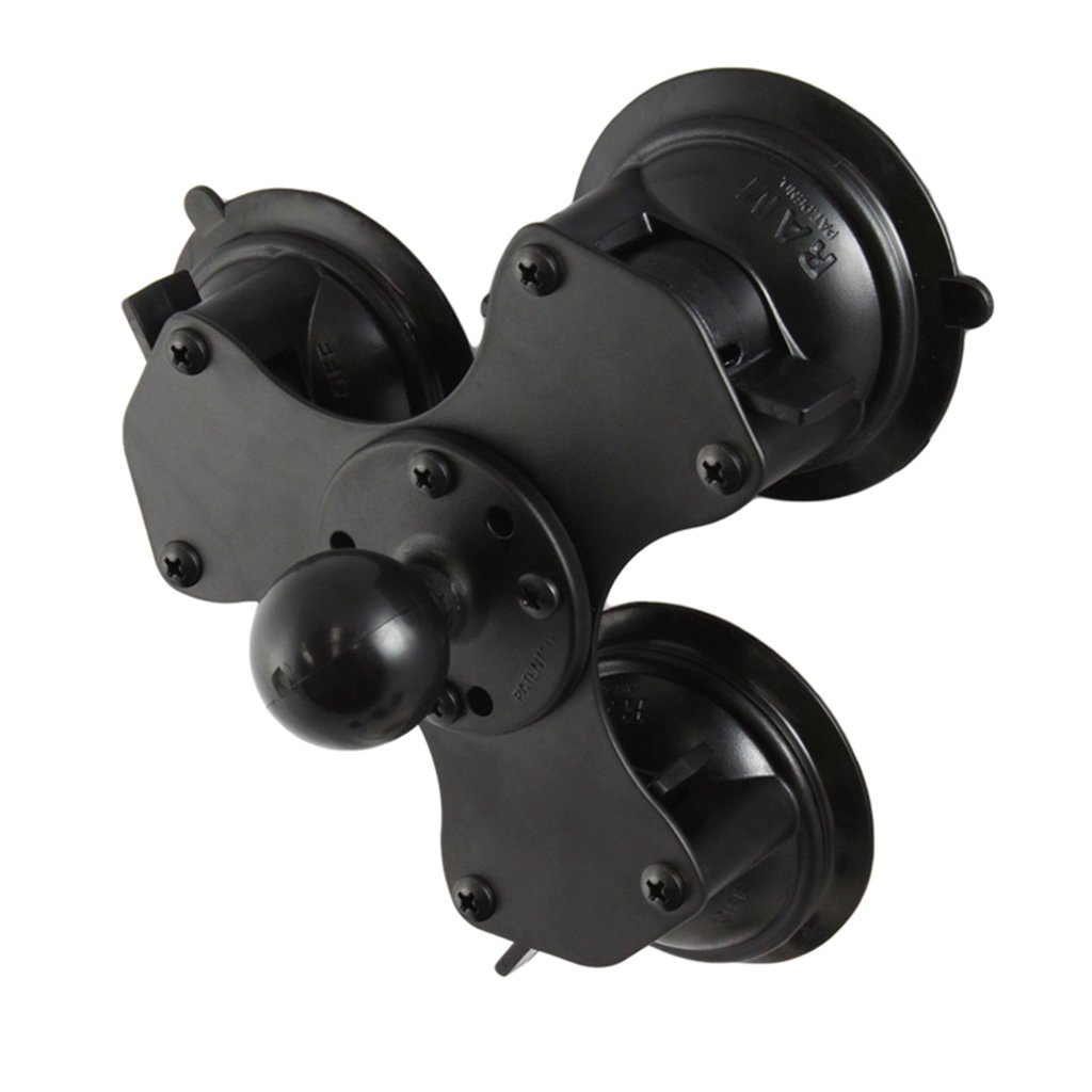 RAM Twist-Lock Triple Suction Cup Base with Ball (RAM-224-3U) (sku 55057) - BuyBits Ltd UK
