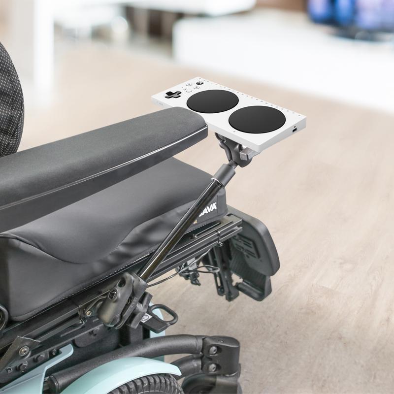RAM Wheelchair Seat Mount for Xbox Adaptive Controller (RAM-238-WCT-9-MS2) (sku 53935) - BuyBits Ltd UK
