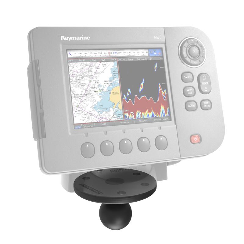 RAM Large Round Plate with Ball for Raymarine A50, A50D, A57D &amp; A70 (RAM-240U-RM1) (sku 55111) - BuyBits Ltd UK