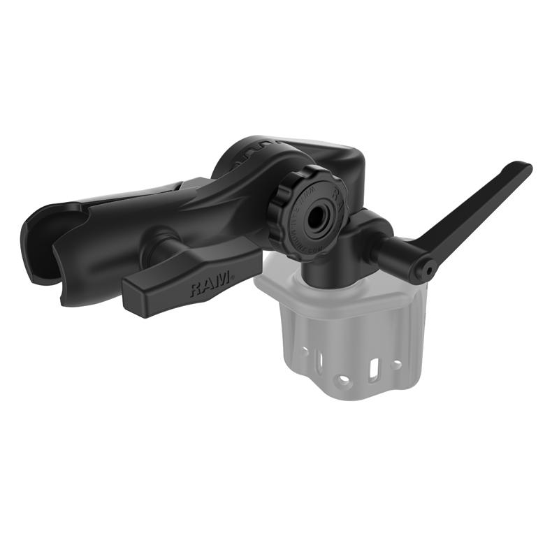 RAM Ratchet &amp; Swing Arm with 1-2" NPT Hole and Single Socket Arm (RAM-261-ADJU) (sku 55095) - BuyBits Ltd UK