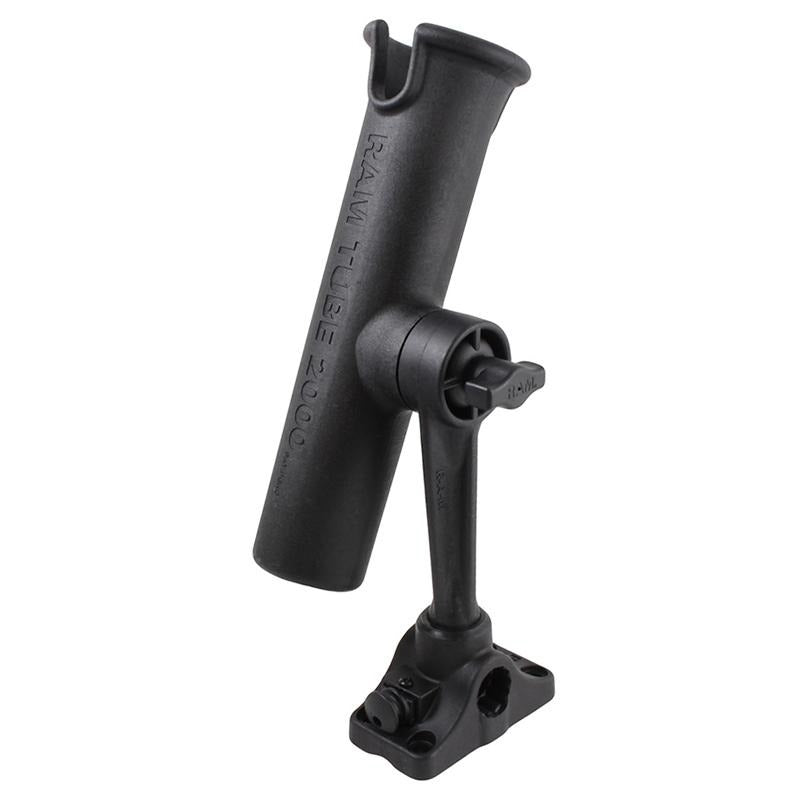 RAM Tube Fishing Rod Holder with Bulkhead-Flat Base (RAM-301-BMP) (sku 54675) - BuyBits Ltd UK