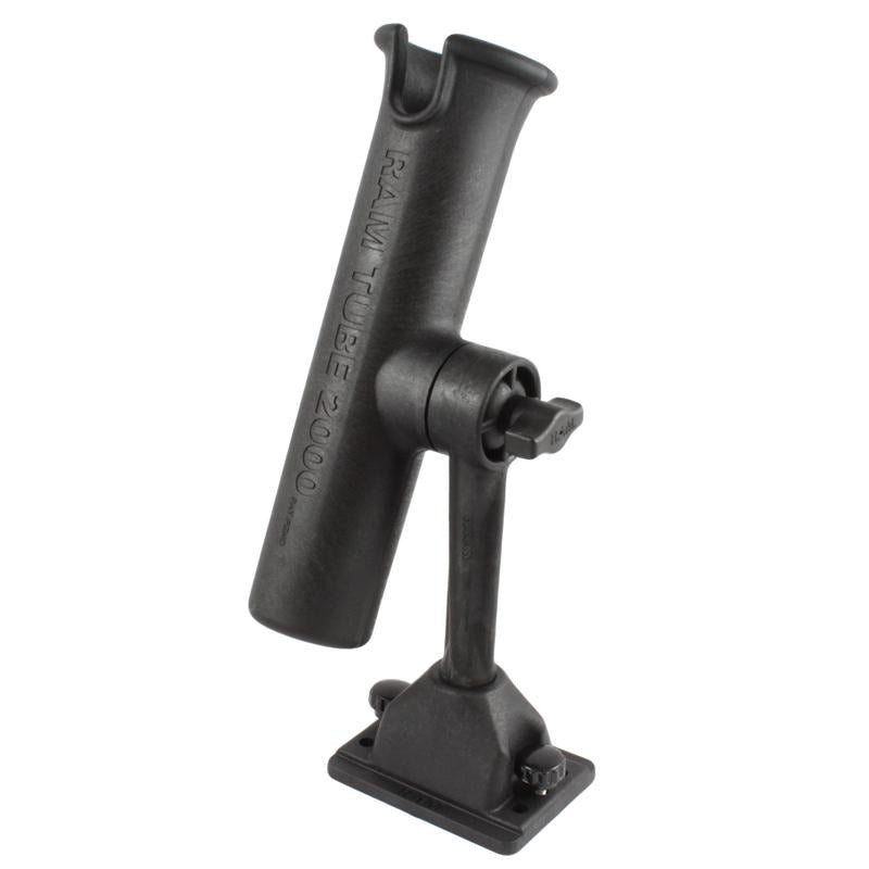 RAM Tube Fishing Rod Holder with Deck Track Base (RAM-301-DU) (sku 54679) - BuyBits Ltd UK