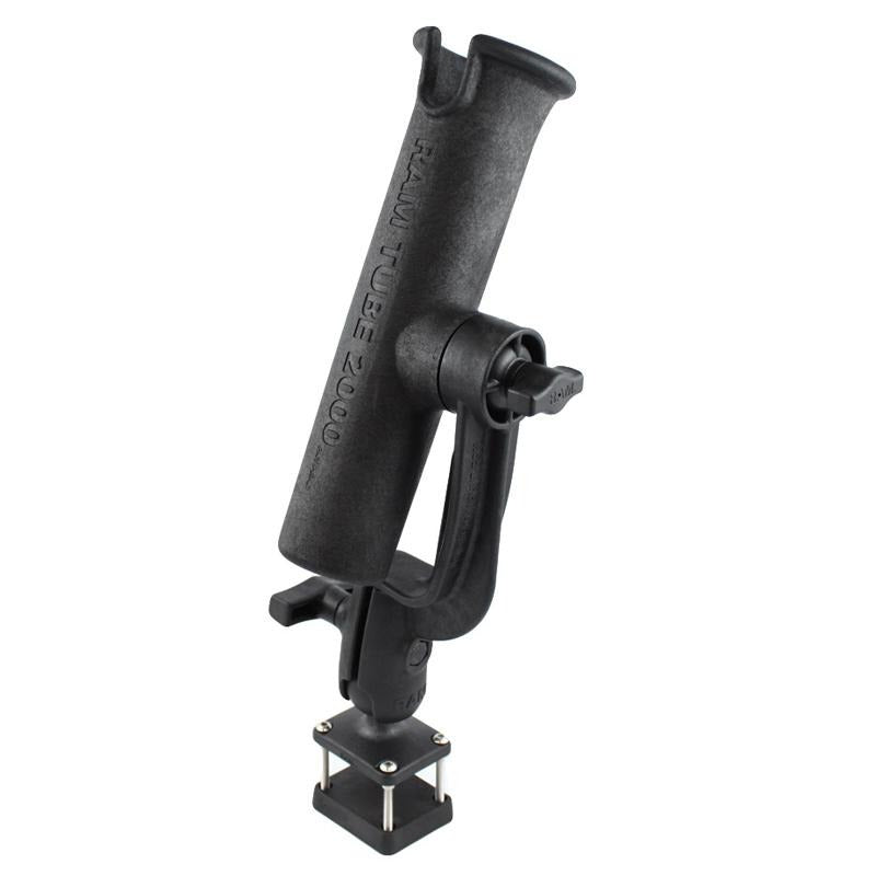 RAM Tube Fishing Rod Holder with Revolution Ratchet and Clamp Base (RAM-301-RB-HOB1) (sku 54682) - BuyBits Ltd UK