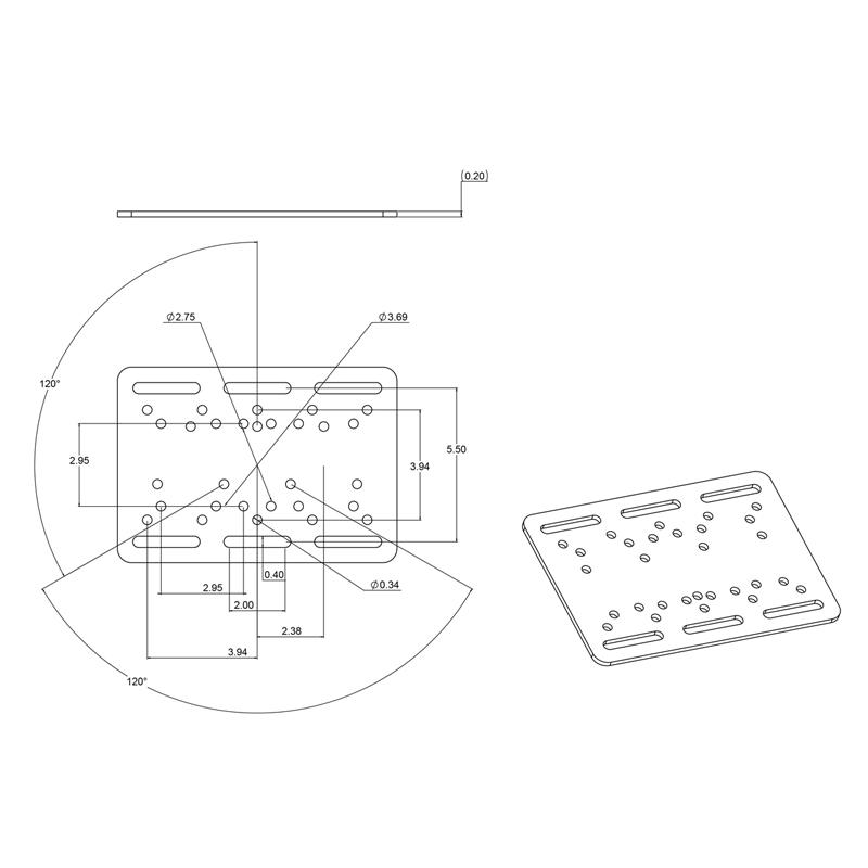 RAM Lift Truck Overhead Guard Base with Ball (RAM-335-246) (sku 55100) - BuyBits Ltd UK