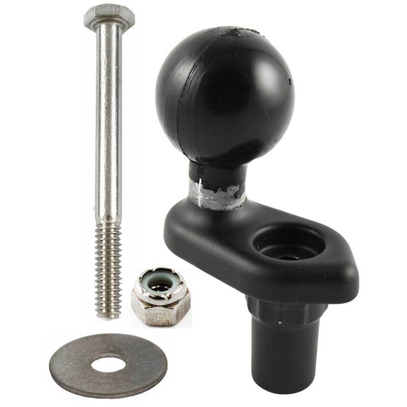 RAM Square Post Clamp Base for Posts up to 4" Wide Without Hardware (RAM-247U-4NH) (sku 55125) - BuyBits Ltd UK