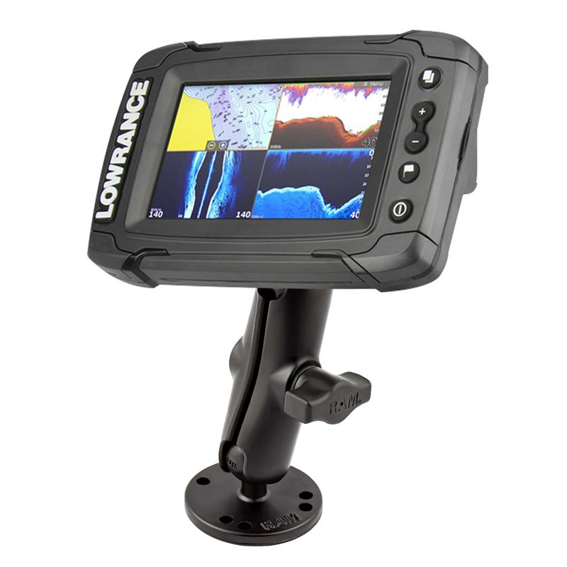 RAM Double Ball Mount for Lowrance Elite-5 &amp; Elite-7 Ti (RAM-B-101-LO11) (sku 54650) - BuyBits Ltd UK