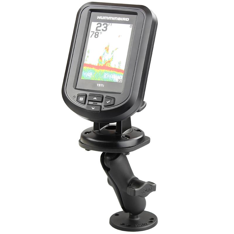 RAM Drill-Down Double Ball Mount for Humminbird Piranha + More (RAM-B-107-1U) (sku 54646) - BuyBits Ltd UK