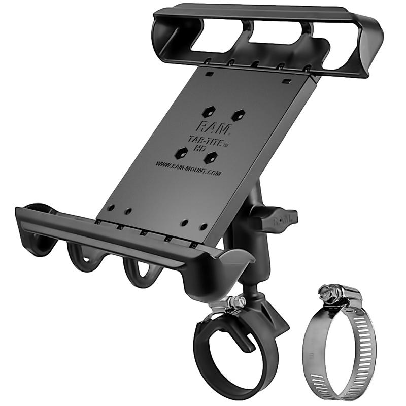 RAM Tab-Tite Mount with Strap Hose Clamp for iPad with Case + More (RAM-B-108-TAB8U) (sku 51089) - BuyBits Ltd UK